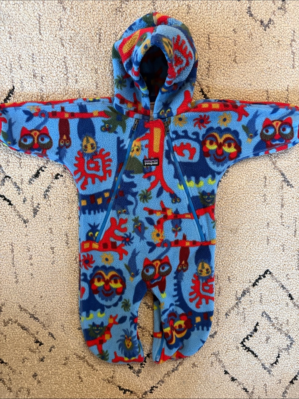 Patagonia kids fleece bunting snowsuit (6m)
